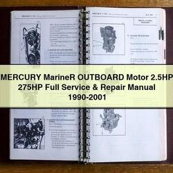 1990-2001 Mercury Mariner Outboard Motor 2.5hp 275HP Service Repair Workshop Manual PDF