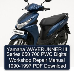 1990-1997 Yamaha Waverunner III Series 650 700 PWC Digital Service Repair Workshop Manual PDF
