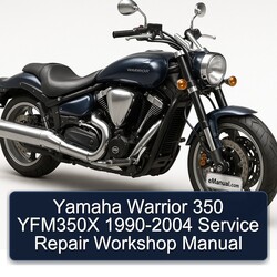 1990-2004 Yamaha Warrior 350 YFM350X Service Repair Workshop Manual PDF