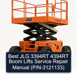 Best JLG 3394RT 4394RT Boom Lifts (p/n-3121133) Service Repair Workshop Manual PDF
