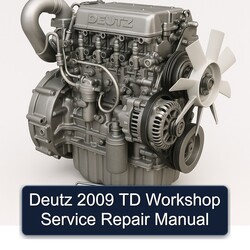 2009 Deutz TD Series Service Repair Workshop Manual PDF