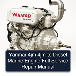 Yanmar 4JM 4JM-TE Diesel Marine Engine Service Repair Workshop Manual PDF