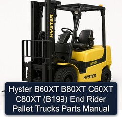 Hyster B60XT B80XT C60XT C80XT (B199) End Rider Pallet Trucks Parts Catalog PDF