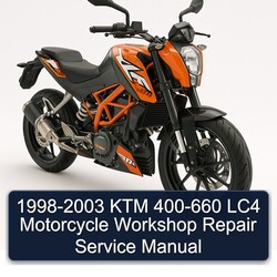 1998-2003 KTM 400 660 LC4 Motorcycle Service Repair Workshop Manual PDF