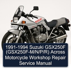1991-1994 Suzuki GSX Series GSX250F (gsx250f-m/n/p/r) Across Motorcycle Service Repair Workshop Manual PDF