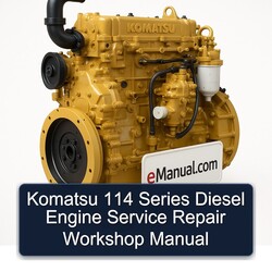 Komatsu 114 Series Diesel Engine Service Repair Workshop Manual PDF