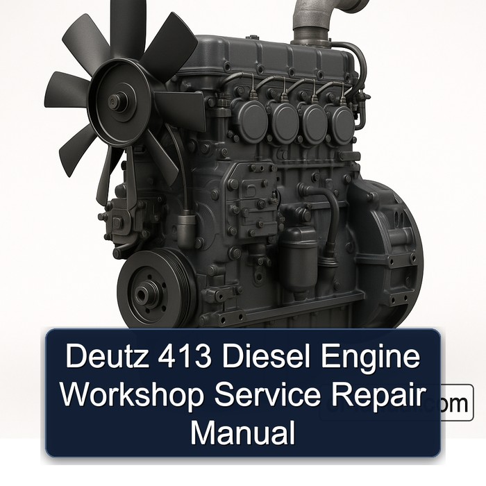 Deutz 413 Diesel Engine Service Repair Workshop Manual PDF