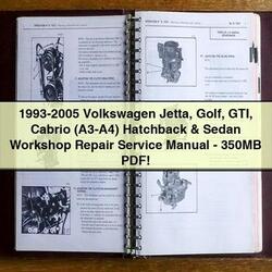 1993-2005 Volkswagen Jetta Golf GTI Cabrio (A3-A4) Hatchback Sedan -350mb Service Repair Workshop Manual PDF