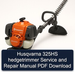Husqvarna 325HS Hedgetrimmer Service Repair Workshop Manual PDF