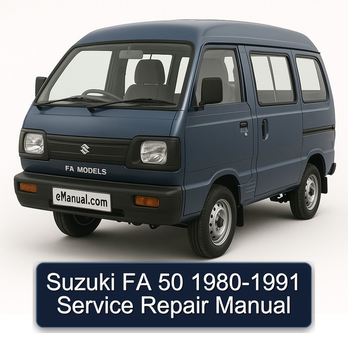1980-1991 Suzuki FA Models 50 Service Repair Workshop Manual PDF