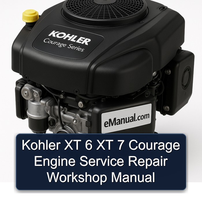 Kohler Courage Series XT 6 7 Engine Service Repair Workshop Manual PDF