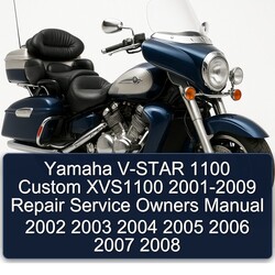 2001-2009 Yamaha Royal Star Venture V-STAR 1100 Custom XVS1100 - Owners Owner's Manual PDF