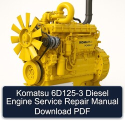 Komatsu PC400 7 6D125-3 Diesel Engine Service Repair Workshop Manual PDF