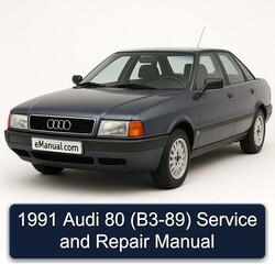 1991 Audi 80 (B3-89) Service Repair Workshop Manual PDF
