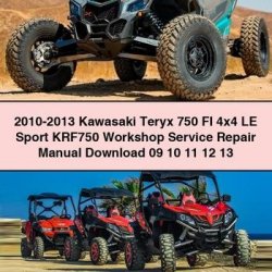 2010-2013 Kawasaki Teryx 750 FI 4x4 LE Sport KRF750 09 10 11 12 13 Service Repair Workshop Manual PDF