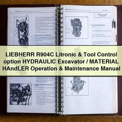 Liebherr R904C Litronic Tool Control Option Hydraulic Excavator/material Handler Operation Service Repair Workshop Manual PDF