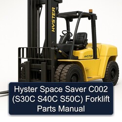 Hyster Space Saver C002 (s30c S40C S50c) Forklift Parts Catalog PDF