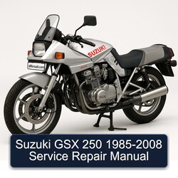 1985-2008 Suzuki GSX Series 250 Service Repair Workshop Manual PDF