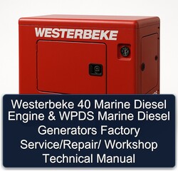 Westerbeke 40 Marine Diesel Engine Wpds Generators / Service Repair Workshop Manual PDF
