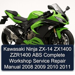 2008-2011 Kawasaki Ninja ZX-14 ZX1400 ZZR1400 ABS Service Repair Workshop Manual PDF
