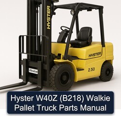 Manual de Partes para Transpaleta Eléctrica Hyster W40Z (B218)