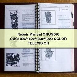 Grundig Cuc1806/1829/1830/1929 Color Television Service Repair Workshop Manual PDF
