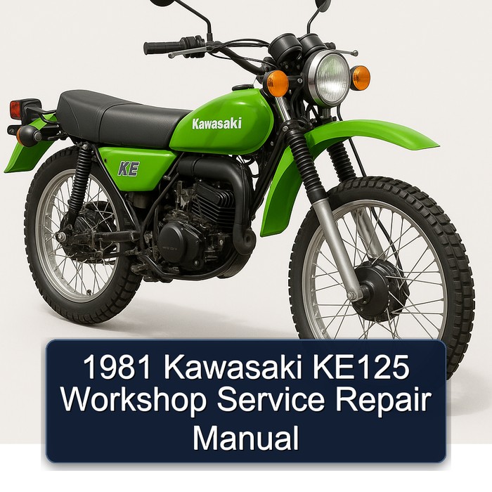 1981 Kawasaki KE Models KE125 Service Repair Workshop Manual PDF