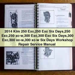 2014 KTM 250 EXC/XC-W/Six Days Service Repair Workshop Manual PDF