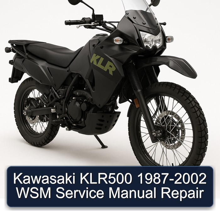 1987-2002 Kawasaki KLR Series KLR500 - WSM Service Repair Workshop Manual PDF