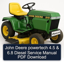 John Deere Powertech 4.5 6.8 Diesel Service Repair Workshop Manual PDF