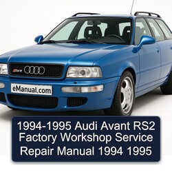 1994-1995 Audi RS2 Avant Service Repair Workshop Manual PDF