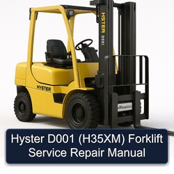 Hyster D001 (H35XM) Forklift Service Repair Workshop Manual PDF