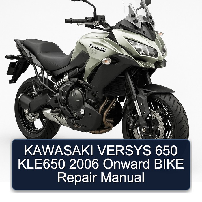 2006 Kawasaki Versys 650 KLE650 Onward Bike Service Repair Workshop Manual PDF