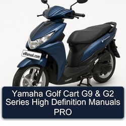 Yamaha Golf Cart G9 G2 Series High Definition PRO Service Repair Workshop Manual PDF