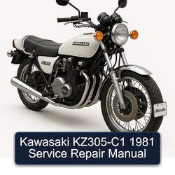 1981 Kawasaki KZ Series KZ305-C1 Service Repair Workshop Manual PDF