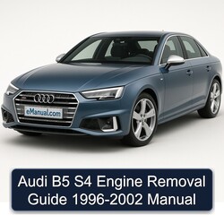 1996-2002 Audi S4 B5 Engine Removal Service Repair Workshop Manual PDF