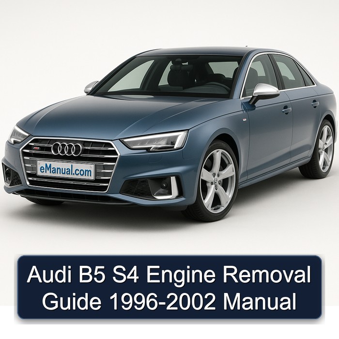 1996-2002 Audi S4 B5 Engine Removal Service Repair Workshop Manual PDF