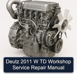 2011 Deutz W TD Service Repair Workshop Manual PDF