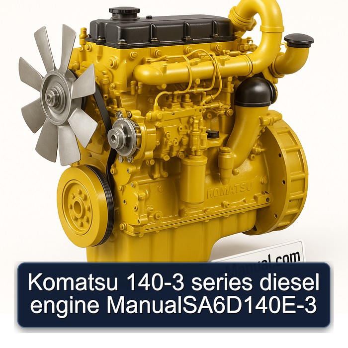 Komatsu 140 3 140-3 Series Diesel Engine A6d140e-3 Service Repair Workshop Manual PDF