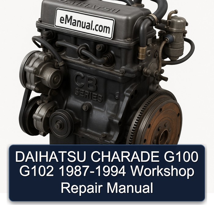 1987-1994 Daihatsu CB Series Charade G100 G102 Service Repair Workshop Manual PDF