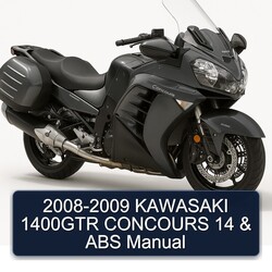 2008-2009 Kawasaki Concours Models 1400GTR 14 ABS Service Repair Workshop Manual PDF