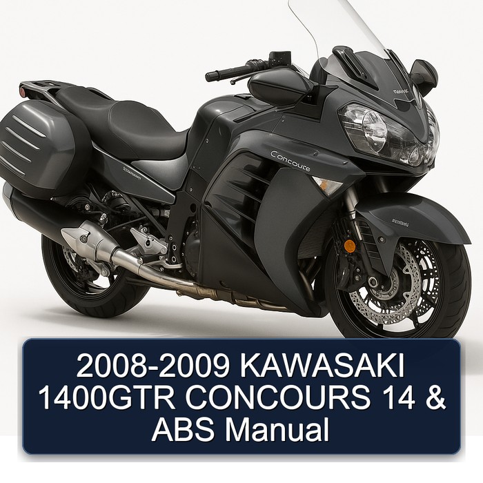 2008-2009 Kawasaki Concours Models 1400GTR 14 ABS Service Repair Workshop Manual PDF