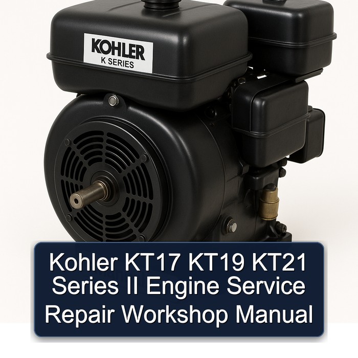 Kohler K Series KT17 KT19 KT21 II Engine Service Repair Workshop Manual PDF