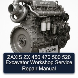 Zaxis ZX 450 470 500 520 Excavator Service Repair Workshop Manual PDF