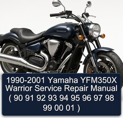 1990-2001 Yamaha Warrior YFM350X ( 90 91 92 93 94 95 96 97 98 99 00 01 ) Service Repair Workshop Manual PDF