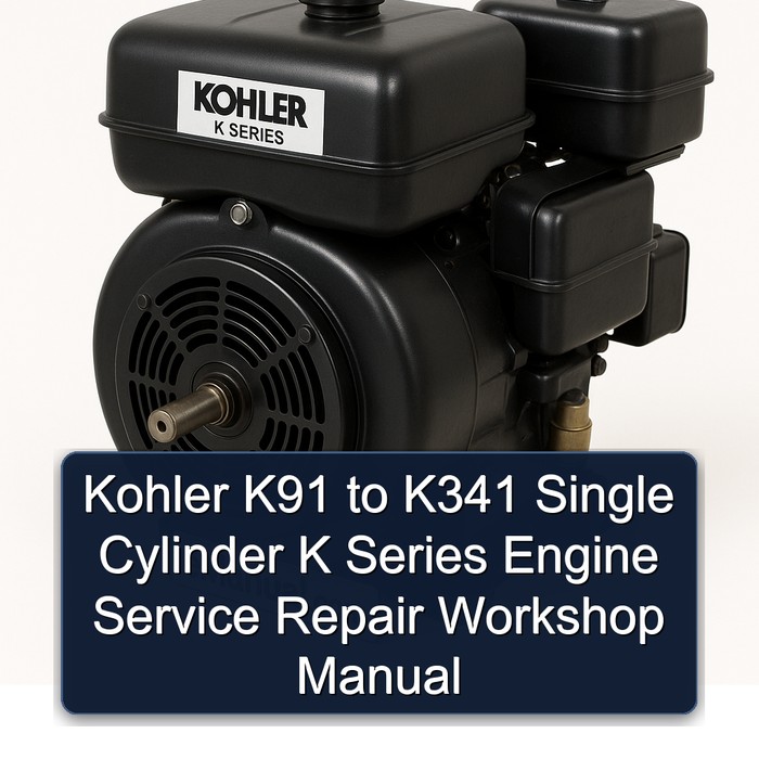 Kohler K Series K91 K341 Single Cylinder Engine Service Repair Workshop Manual PDF