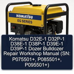 Komatsu D32E-1 D32P-1 D38E-1 D38P-1 D39E-1 D39P-1 Dozer Bulldozer (sn: P075501 , P085501 P095501 ) Service Repair Workshop Manual PDF