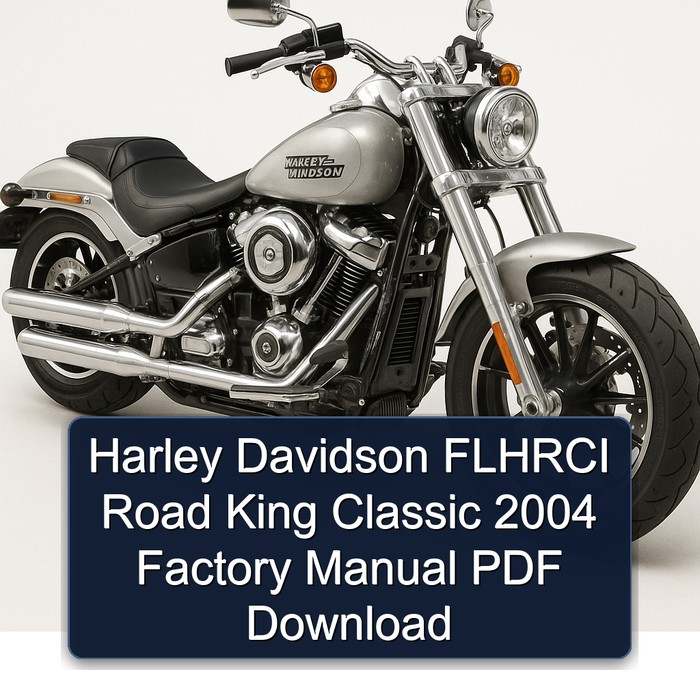 2004 Harley Davidson Road King Flhrci Classic Service Repair Workshop Manual PDF