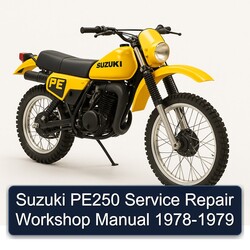 1978-1979 Suzuki PE Series PE250 Service Repair Workshop Manual PDF