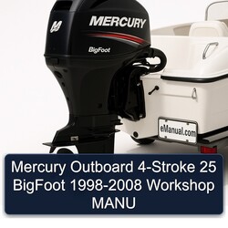 1998-2008 Mercury Outboard 4-stroke 25 Bigfoot - Manu Service Repair Workshop Manual PDF